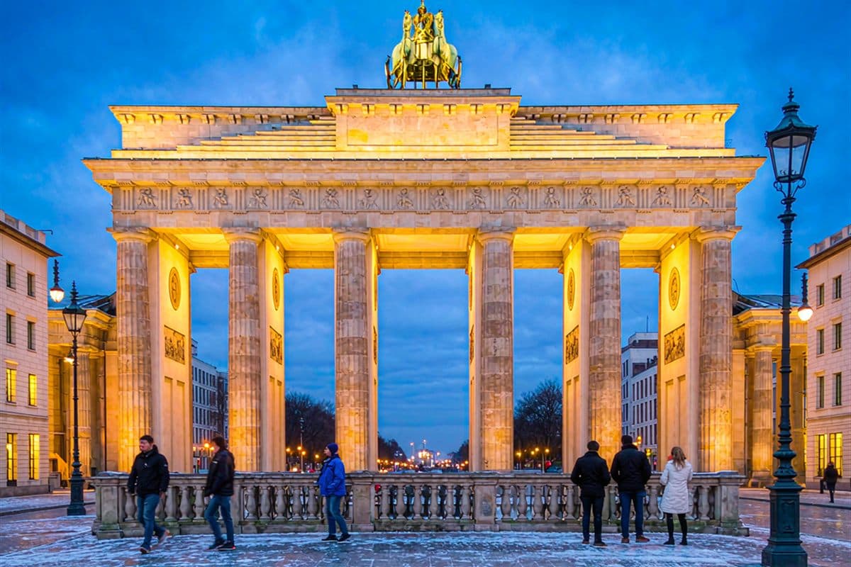 Brandenburg Gate and the Berlin Wall